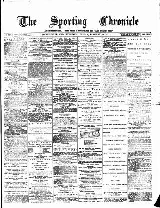 cover page of Sporting Chronicle published on January 26, 1877