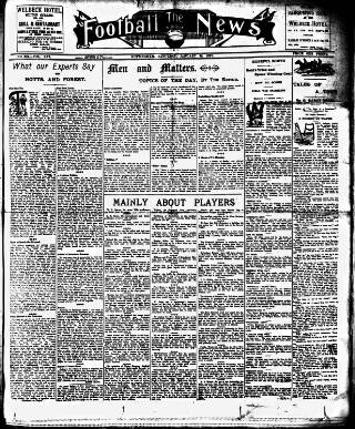 cover page of Football News (Nottingham) published on January 26, 1907