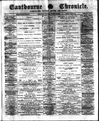 cover page of Eastbourne Chronicle published on November 23, 1901