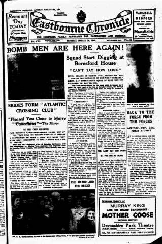 cover page of Eastbourne Chronicle published on January 26, 1946