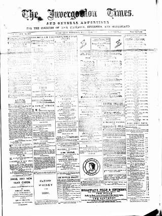 cover page of Invergordon Times and General Advertiser published on December 28, 1892