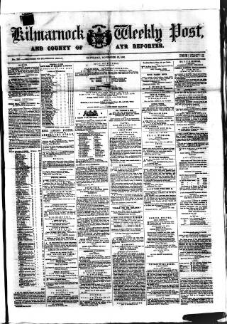 cover page of Kilmarnock Weekly Post and County of Ayr Reporter published on November 23, 1861