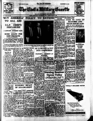 cover page of Civil & Military Gazette (Lahore) published on November 23, 1960