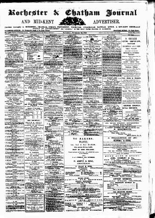 cover page of Rochester, Chatham & Gillingham Journal published on November 23, 1889