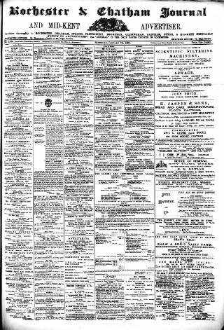 cover page of Rochester, Chatham & Gillingham Journal published on January 26, 1895