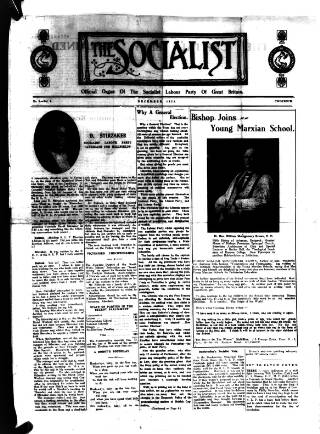 cover page of Socialist (Edinburgh) published on December 1, 1923