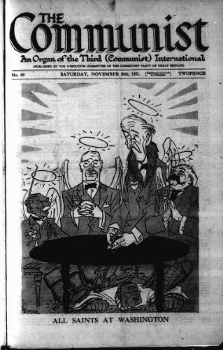 cover page of Communist (London) published on November 26, 1921