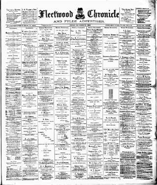 cover page of Fleetwood Chronicle published on December 25, 1896