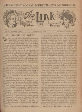 cover page of Link published on December 1, 1920