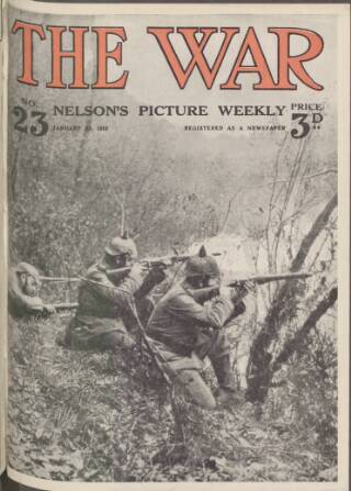 cover page of The War published on January 23, 1915