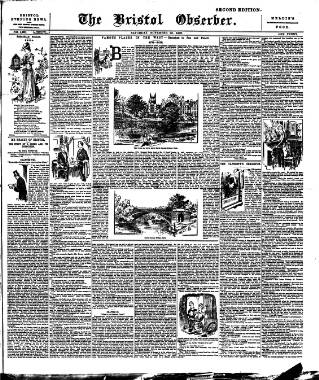 cover page of Bristol Observer published on November 23, 1889