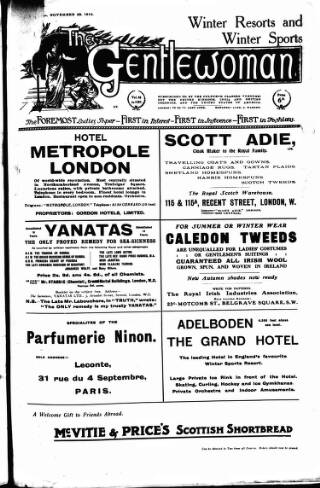 cover page of Gentlewoman published on November 23, 1912