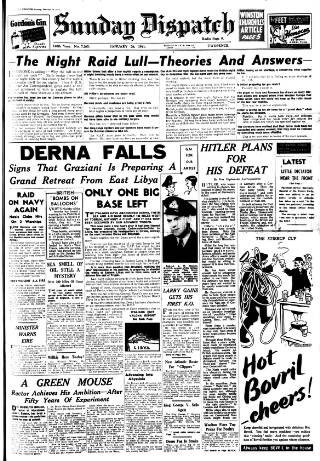 cover page of Weekly Dispatch (London) published on January 26, 1941