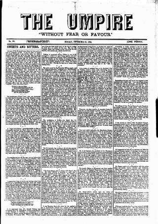 cover page of Empire News & The Umpire published on November 23, 1884