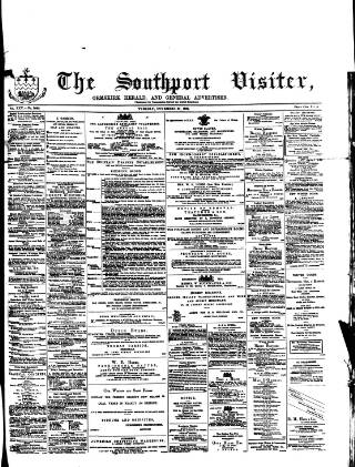 cover page of Southport Visiter published on November 23, 1869