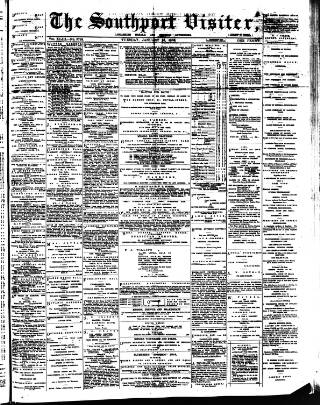 cover page of Southport Visiter published on January 26, 1886