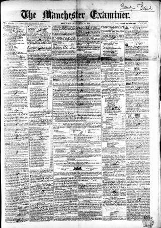 cover page of Manchester Examiner published on December 18, 1847