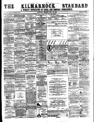 cover page of Kilmarnock Standard published on December 25, 1875