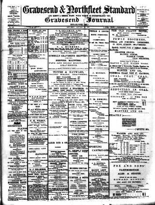 cover page of Gravesend & Northfleet Standard published on January 26, 1901