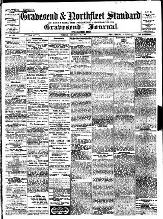 cover page of Gravesend & Northfleet Standard published on November 23, 1909