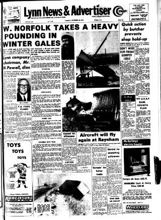 cover page of Lynn Advertiser published on November 23, 1971