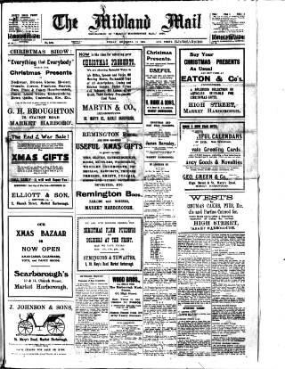 cover page of Midland Mail published on December 25, 1914