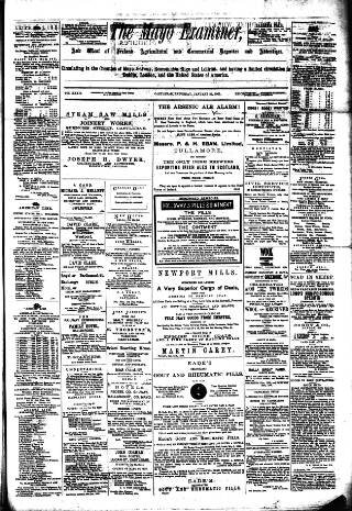 cover page of Mayo Examiner published on January 26, 1901