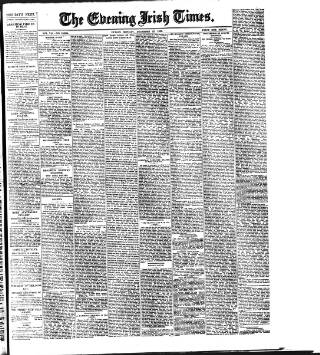 cover page of Evening Irish Times published on December 25, 1899