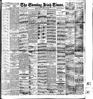 cover page of Evening Irish Times published on January 26, 1906