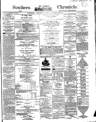 cover page of Bassett's Chronicle published on January 26, 1867