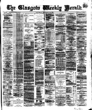 cover page of Glasgow Weekly Herald published on November 23, 1867