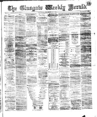 cover page of Glasgow Weekly Herald published on December 25, 1869