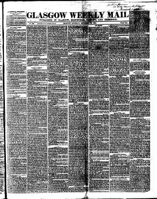 cover page of Glasgow Weekly Mail published on November 23, 1867