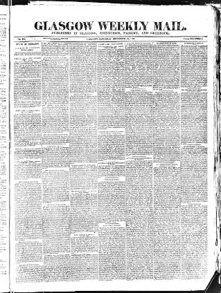 cover page of Glasgow Weekly Mail published on December 25, 1880