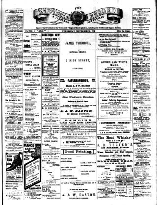 cover page of Teviotdale Record and Jedburgh Advertiser published on November 23, 1904