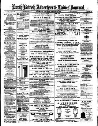 cover page of North British Advertiser & Ladies' Journal published on January 26, 1889