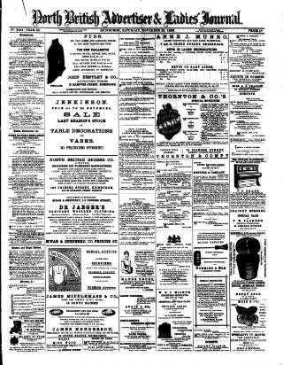 cover page of North British Advertiser & Ladies' Journal published on November 23, 1889