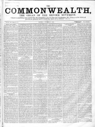 cover page of British Miner and General Newsman published on November 17, 1866