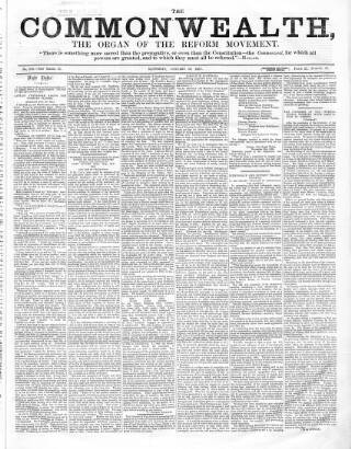 cover page of British Miner and General Newsman published on January 26, 1867