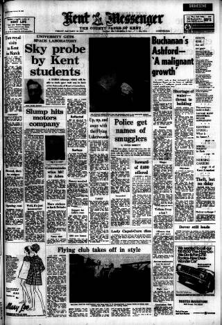 cover page of Kent Messenger & Gravesend Telegraph published on January 26, 1968