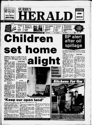 cover page of Sunbury & Shepperton Herald published on January 26, 1989