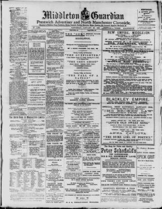 cover page of Middleton Guardian published on January 26, 1918