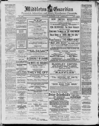 cover page of Middleton Guardian published on November 23, 1918