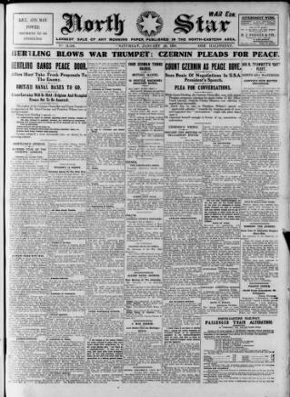 cover page of North Star (Darlington) published on January 26, 1918