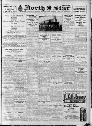 cover page of North Star (Darlington) published on December 29, 1923