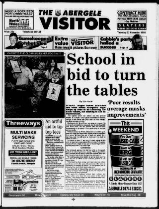 cover page of Abergele & Pensarn Visitor published on November 23, 1995