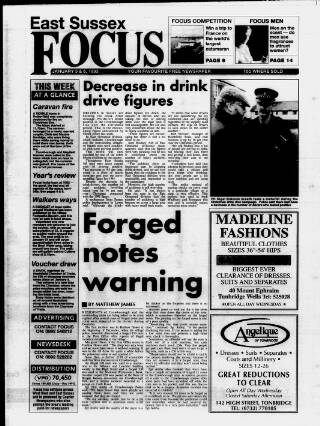 cover page of East Sussex Focus published on January 6, 1993