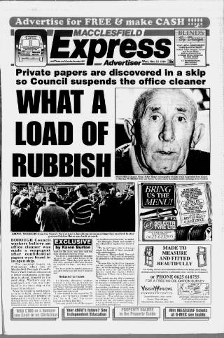 cover page of Macclesfield Express published on November 23, 1994