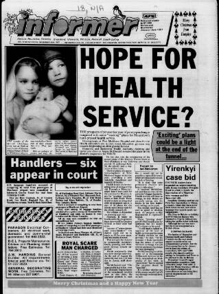 cover page of Hounslow & Chiswick Informer published on December 25, 1987