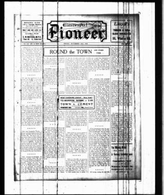 cover page of Ellesmere Port Pioneer published on November 23, 1928